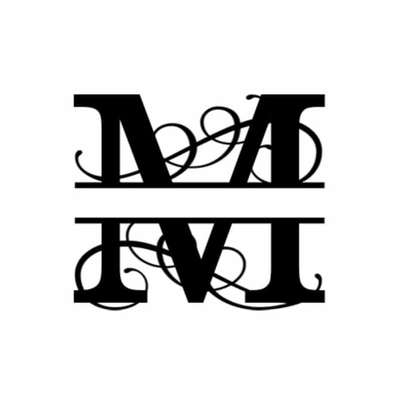 M Monogram Metal Wall Decor | Artful MetalWorx