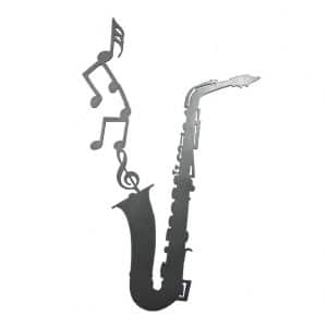 Saxophone with Music Notes